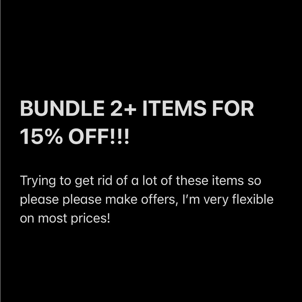 Big savings! Please make offers!
